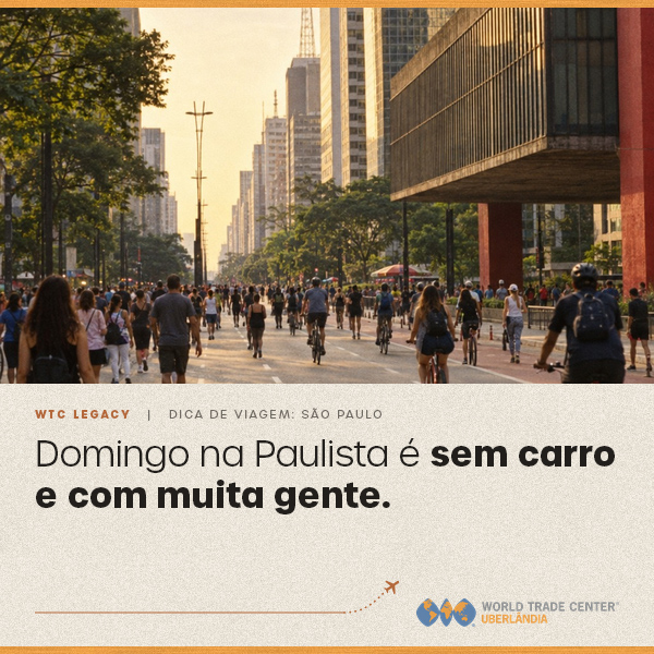 Domingo na Paulista é sem carro e com muita gente.