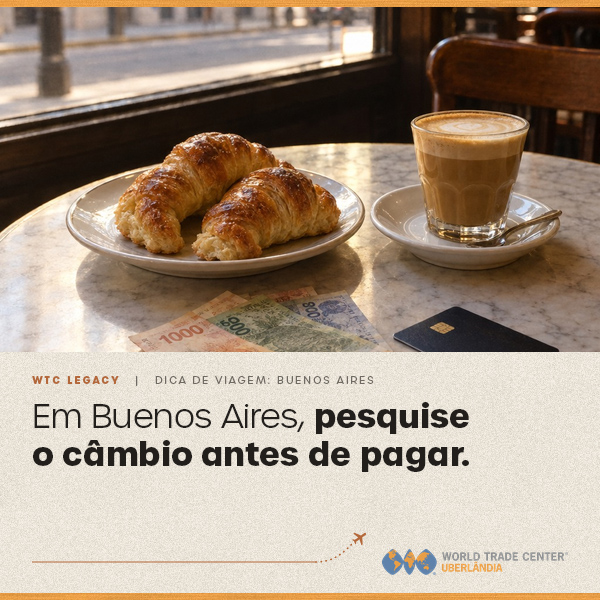 Em Buenos Aires, pesquise o câmbio antes de pagar.